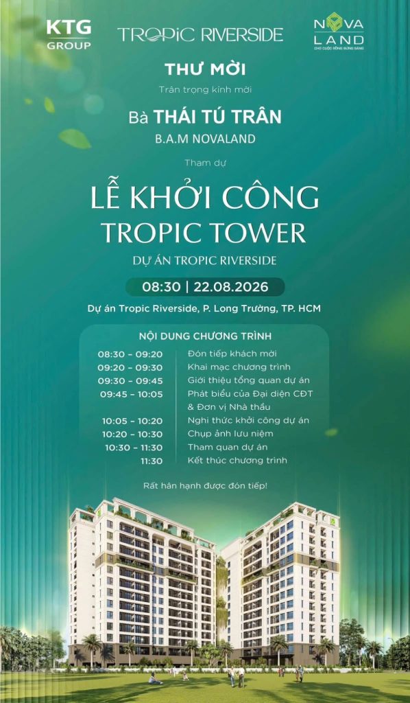khởi công dự án tropic riverside